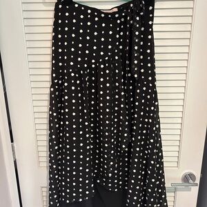 Black and White Polka Dot Women's Skirt